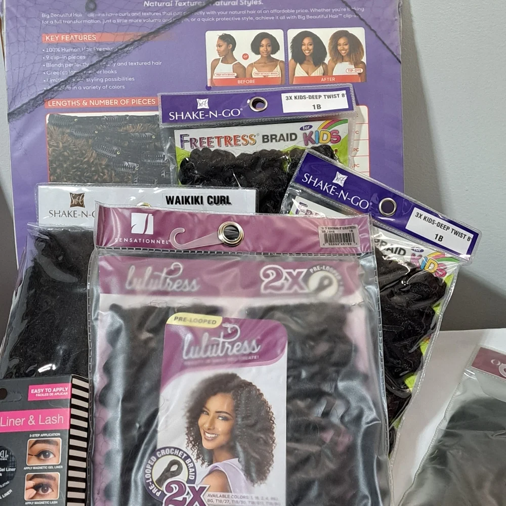 Wigs & Hair Things Bundles| Protective Accessories Clip-In Extensions